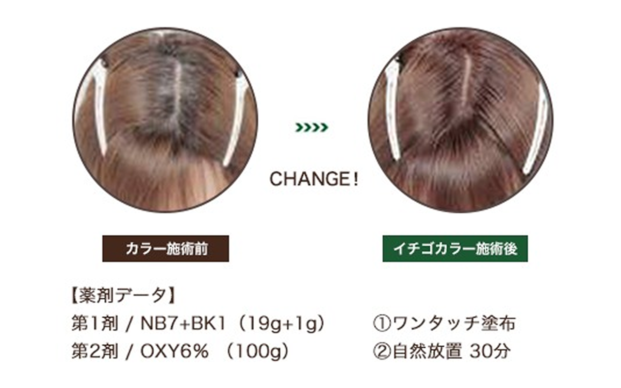 イチゴカラー＆4RDトリートメント